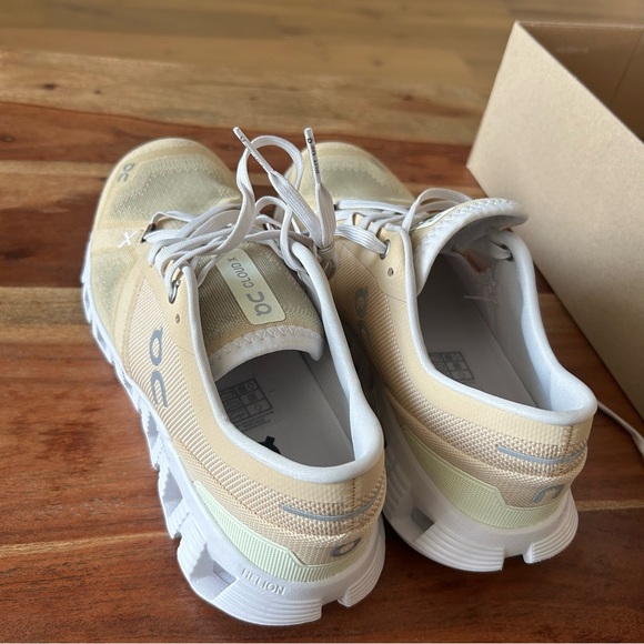 New On Cloud X 3 Sneakers Yellow Savannah Frost - Picture 6 of 7